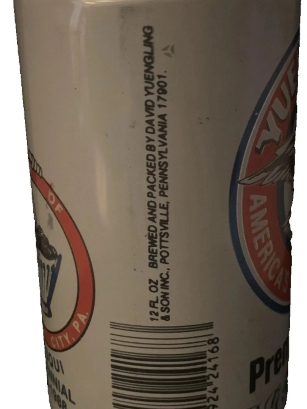 Vintage Beer Can Yuengling’s Premium Beer Mahony City PA 125th Anniversary Empty